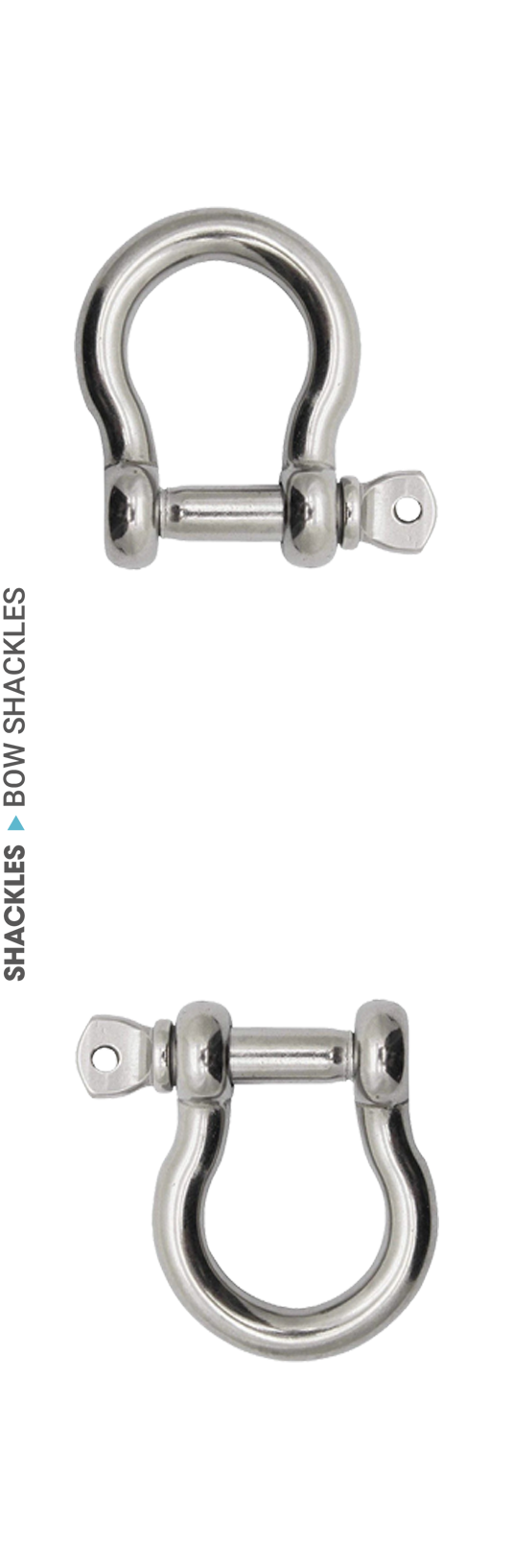 EUROPEAN TYPE SS BOW SHACKLES catalogue product image